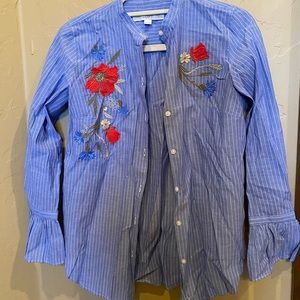 LOFY button down floral spring shirt